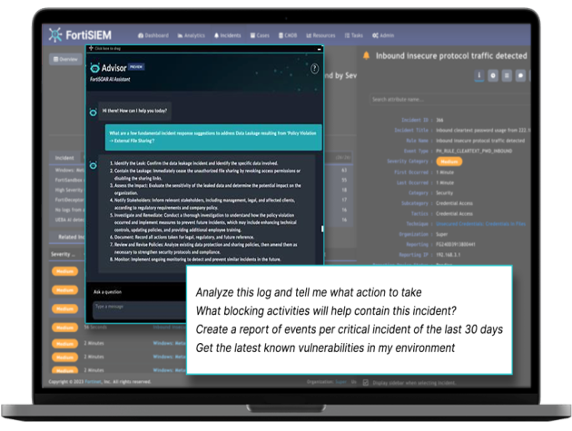 Fortinet công bố Trợ lý bảo mật AI IoT thế hệ đầu tiên trong ngành và các tính năng GenAI mới cho hoạt động mạng và bảo mật